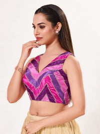 Multi Embroidered Zig Zag Blouse