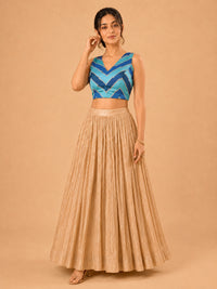 Multi Embroidered Zig Zag Blouse