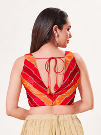 Multi Embroidered Zig Zag Blouse