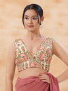 Cordwork Embroidered Sleeveless Blouse
