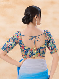 Paisley Paan Neck Festive Blouse