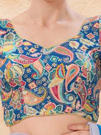 Paisley Paan Neck Festive Blouse