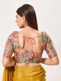 Paisley Paan Neck Festive Blouse