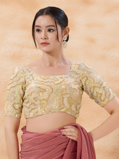 Gold Cut-Dana Embroidered Blouse