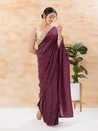 Gold Gota Sleveless Yoke Blouse