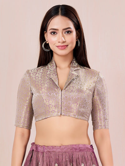 Vamas Brigerton Inspired Brocade Collar Blouse