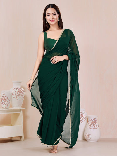Vamas Pintucks Katori Cut Silk Sleeveless Blouse