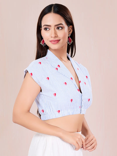 Vamas Cotton Heart Shirt Blouse