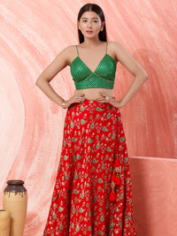 Sequence V Neck Yoke Strappy Blouse