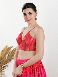 Sequence V Neck Yoke Strappy Blouse