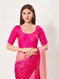 Vamas Tafetta Silk Zari Butti Round Neck Festive Blouse