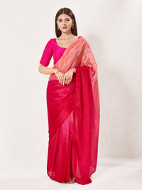 Vamas Tafetta Silk Zari Butti Round Neck Festive Blouse