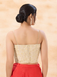 Cut-Dana Embroidered Sleek Corset