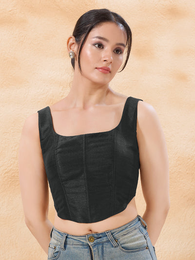 Vamas Mulbury Silk Round Neck Corset