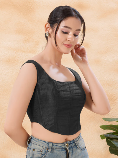 Vamas Mulbury Silk Round Neck Corset