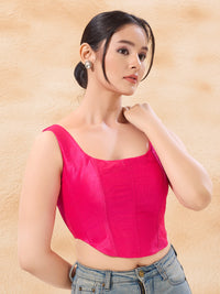 Vamas Mulbury Silk Round Neck Corset
