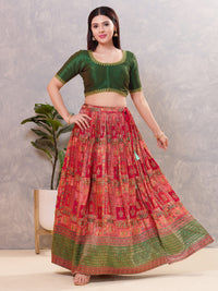 Zari Neckline Embroidery Round Neck Blouse
