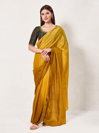 Zari Neckline Embroidery Round Neck Blouse