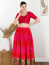 Zari Neckline Embroidery Round Neck Blouse