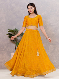 Zari Neckline Embroidery Round Neck Blouse