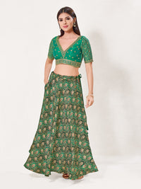 V Neckline And Yoke Embroidered Wedding Wear Blouse