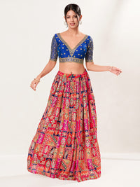 V Neckline And Yoke Embroidered Wedding Wear Blouse