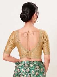 Paan Neckline Embroidery Festive Blouse