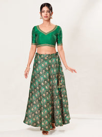 Paan Neckline Embroidery Festive Blouse