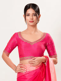 Paan Neckline Embroidery Festive Blouse