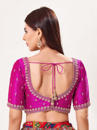 Paan Neckline Embroidery Festive Blouse