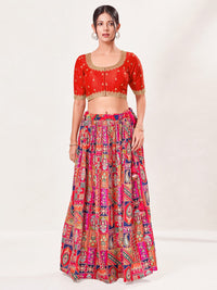 Round Neck Machine Embroidery Wedding Wear Blouse