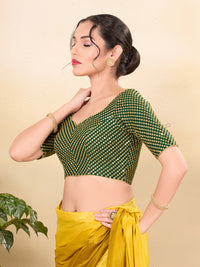 Wedding Wear Sequence Embroidery Heavy Work Blouse