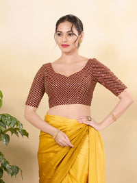 Wedding Wear Sequence Embroidery Heavy Work Blouse