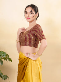 Wedding Wear Sequence Embroidery Heavy Work Blouse