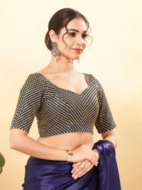 Wedding Wear Sequence Embroidery Heavy Work Blouse