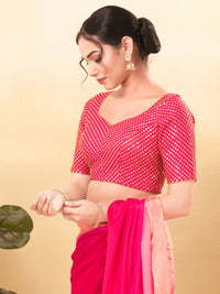 Wedding Wear Sequence Embroidery Heavy Work Blouse