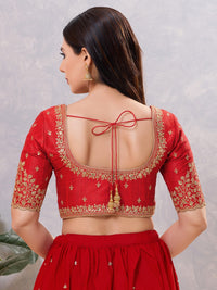 Designer Embroidered Sleeve With Neckline Wedding Special Blouse