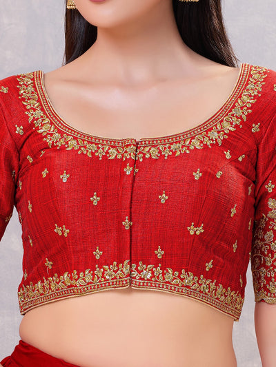 Designer Embroidered Sleeve With Neckline Wedding Special Blouse
