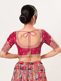Designer Embroidered Sleeve With Neckline Wedding Special Blouse