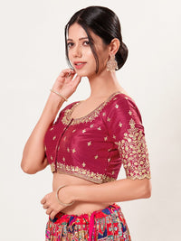 Designer Embroidered Sleeve With Neckline Wedding Special Blouse