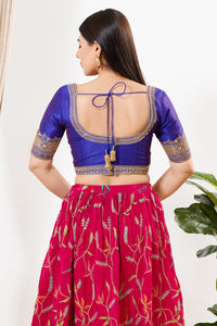 Delicate Embroidered Sleeves And Neckline Blouse