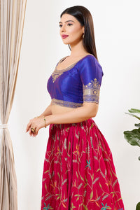Delicate Embroidered Sleeves And Neckline Blouse