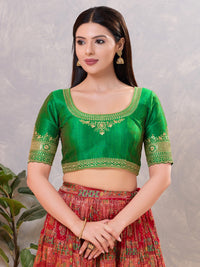 Delicate Embroidered Sleeves And Neckline Blouse