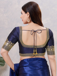Delicate Embroidered Sleeves And Neckline Blouse