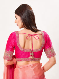 Delicate Embroidered Sleeves And Neckline Blouse