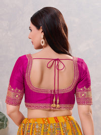 Delicate Embroidered Sleeves And Neckline Blouse