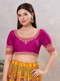 Delicate Embroidered Sleeves And Neckline Blouse