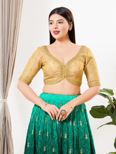 Wedding Wear Zari Embroidered Blouse