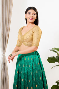 Wedding Wear Zari Embroidered Blouse