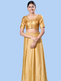 Brocade Essentials Round Neck Blouse